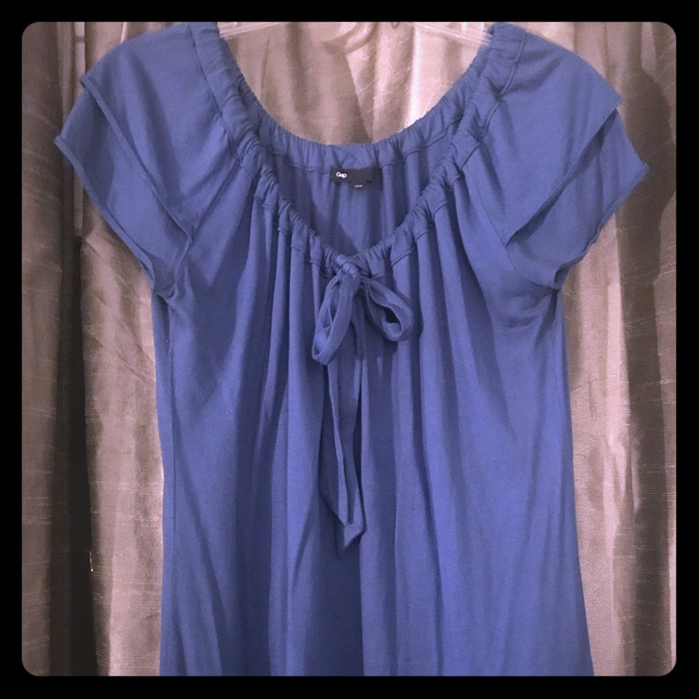 💰GAP Royal Blue Tie-Front Blouse💰